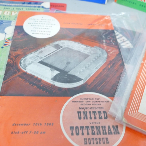 2057 - A collection of 80 football programmes, English and Scottish leagues, England and other Internationa... 