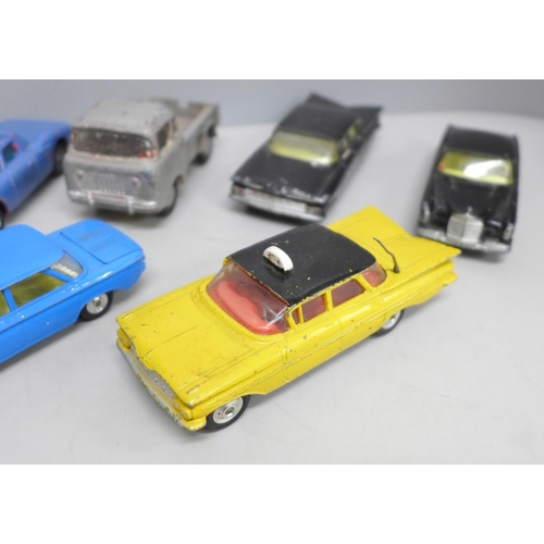 2079 - Thirteen Corgi Toys die-cast model vehicles, play worn