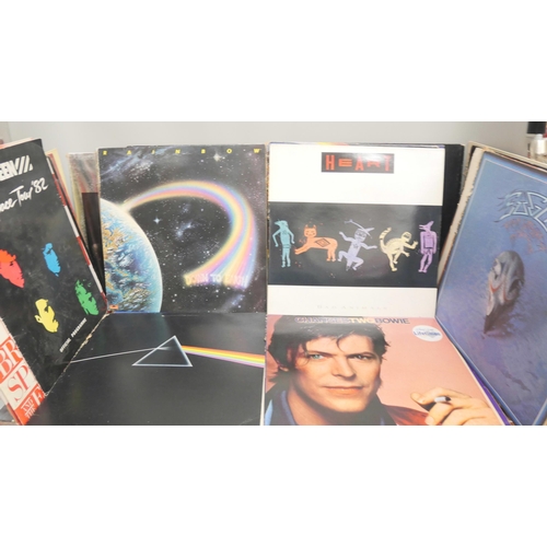 2108 - A collection of forty 1970s/1980s rock LP records, Genesis, Queen, Bruce Springsteen, Bon Jovi, Yes,... 