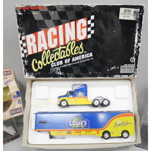 2121 - A collection of model vehicles, New Ray, Dickie, EFE, Soledo and a Racing Collectables Club of Ameri... 