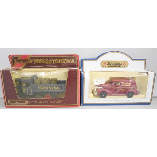 2134 - A collection of die-cast model vehicles comprising Corgi Motoring Memories Colman's Mustard, Matchbo... 