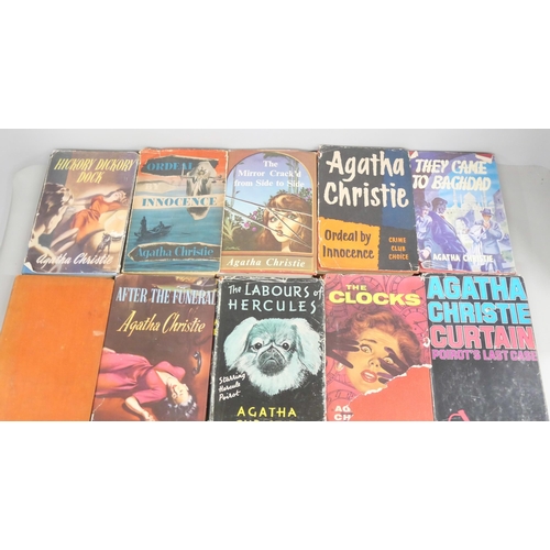 2136 - Collection of twenty-three Agatha Christie novels, to include five hardback first editions published... 