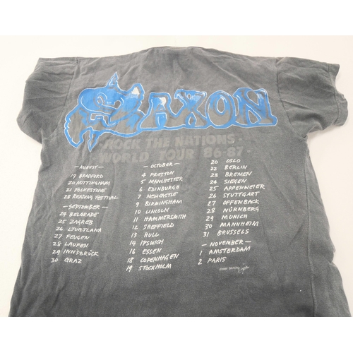 2137 - Four Saxon original shirts, ex property of Graham Oliver, founder of Saxon