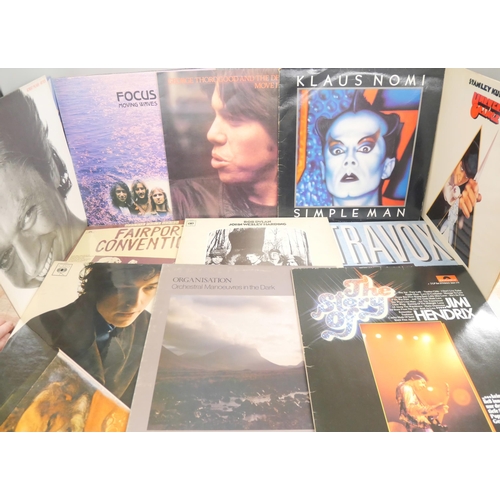 2151 - Collection of twenty-three LP vinyl records including Judge Dread, Focus, Waterboys, Moody Blues, Bo... 