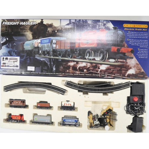 2159 - A boxed Hornby Freight Hauler electric train set to include 0-4-OT Locomotive Queen Mary and four as... 