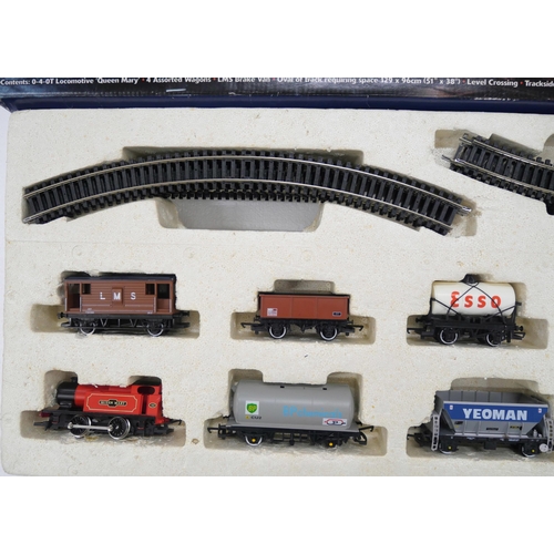 2159 - A boxed Hornby Freight Hauler electric train set to include 0-4-OT Locomotive Queen Mary and four as... 