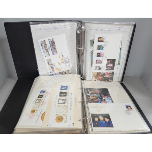 2171 - Four albums of first day cover stamps and other examples mostly from Isle of Man, earliest examples ... 