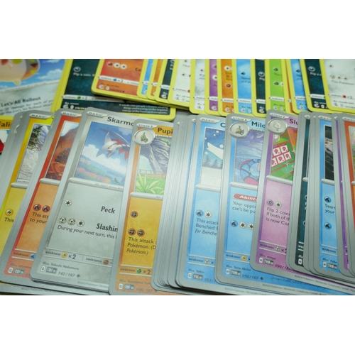 2208 - A collection of over 600 Pokémon cards in collectors box with some holographic