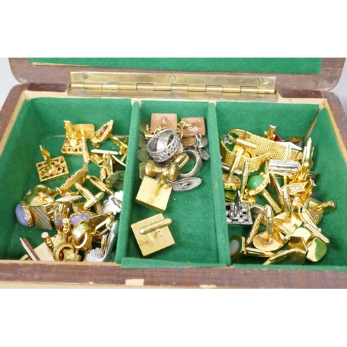 2210 - A collection of cufflinks, pairs and singles, 1960'-1970's