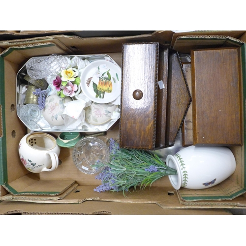 2328 - Six boxes of china, glass, pictures, etc. **PLEASE NOTE THIS LOT IS NOT ELIGIBLE FOR IN-HOUSE POSTIN... 