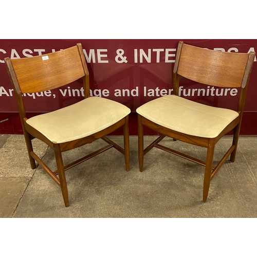 58 - A pair of Danish Glostrup Mobelfabrik teak side chairs