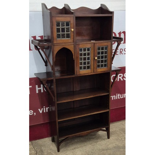 79 - An Arts & Crafts mahogany bookcase