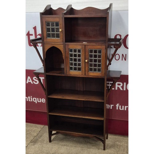 79 - An Arts & Crafts mahogany bookcase