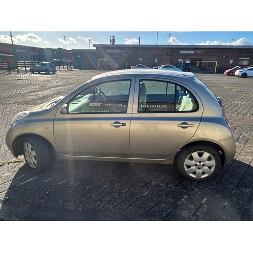 5422 - A 2004 Nissan Micra SE in gold 5 door hatchback car with a 1386cc automatic petrol engine mileage: 6... 