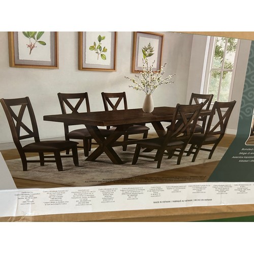 3319 - A Whalen Blakely 7 piece extendable dining set, Original RRP £666.66 + VAT (4221-15) *This lot is su... 