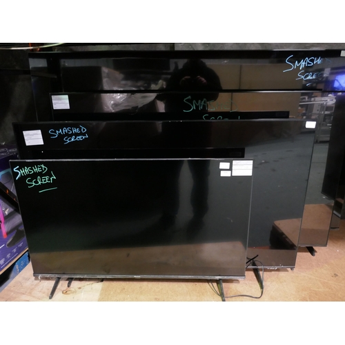 6298 - Quantity of broken/damaged televisions including: Hisense and Samsung (353-2,20,23) *This lot is sub... 