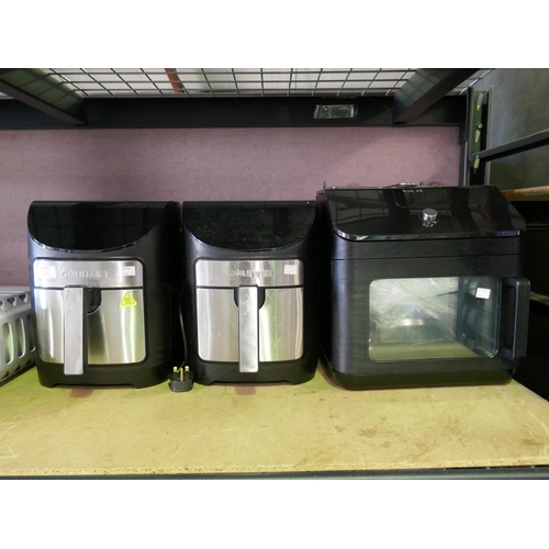 6303 - Quantity of scrap including: Gourmia air fryers, Panasonic microwave, Instant Pot air fry oven and a... 