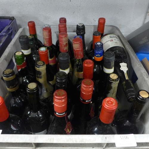 5106 - A large quantity of assorted wines and spirits