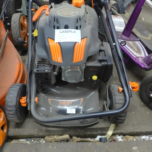 5170 - A sample NGP T475 139cc OHV petrol driven lawn mower with collection box* This lot is subject to VAT