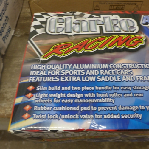 5186 - A boxed sample Clarke Racing CTJ1250AB 1.25 ton aluminium racing jack*  This lot is subject to VAT