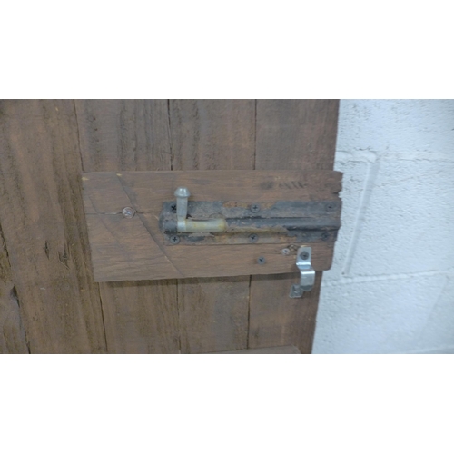 5210 - A hardwood effect pine garden gate, 180 x 73cm