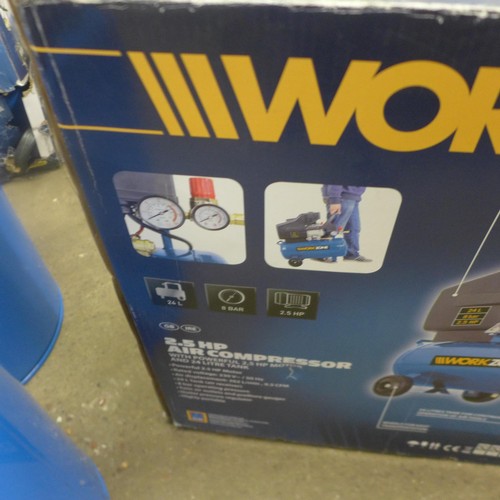 5175 - A boxed sample Workzone 2.5hp 24 litre air compressor * This lot is subject to VAT