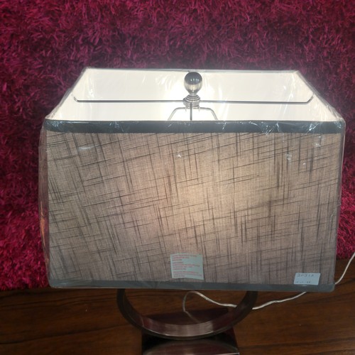 3031A - Halo table lamp with grey fabric shade