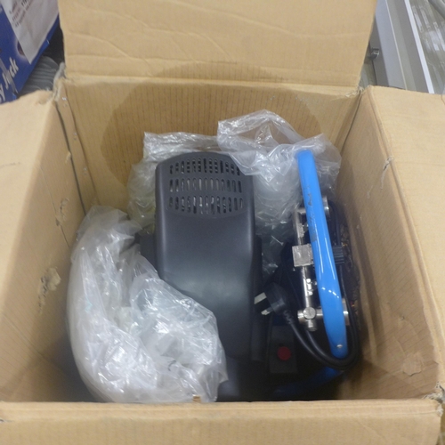 5226 - A boxed sample vertical trolley compressor* This lot is subject to VAT