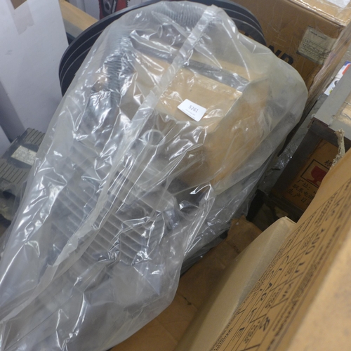 5261 - A sample BKV30 v-shaped twin valve belt driven compressor pump with a single phase induction motor* ... 