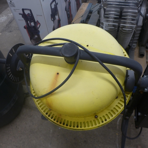 5263 - A 230V, CM46, 300W, 46 litre cement mixer on a stand with wheels **Failed PAT test due to insulation... 