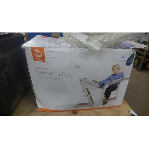 5264 - A boxed Stokke Tripp Trapp detachable seat for a newborn baby