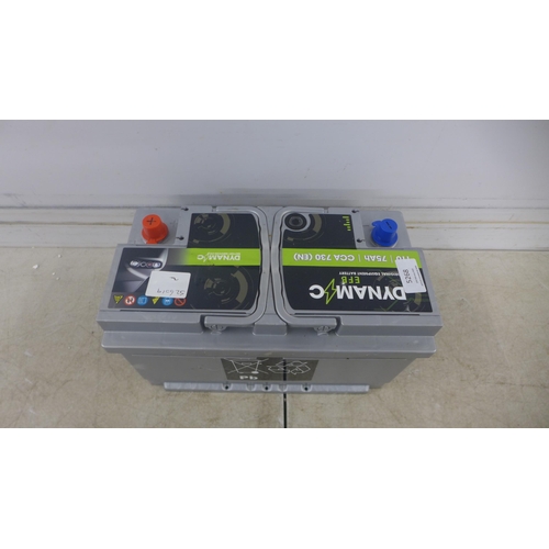 5268 - A Dynamic 75ah CCA730 car battery
