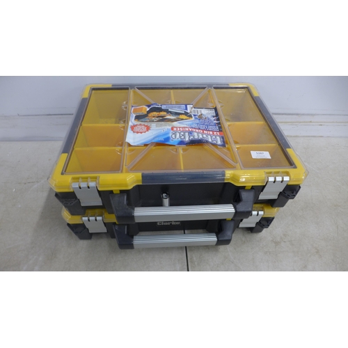 5287 - Two sample Clarke CHT643 12 bin organiser trays* This lot is subject to VAT