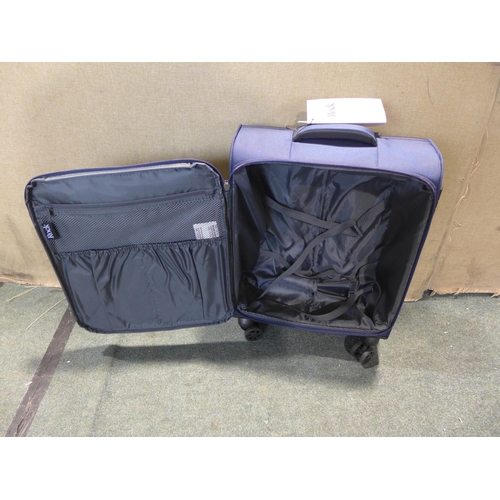 6019 - Rock Paris 3 piece navy luggage set (large/medium/carry-on) Original RRP £116.66 + VAT (351-190) *Th... 