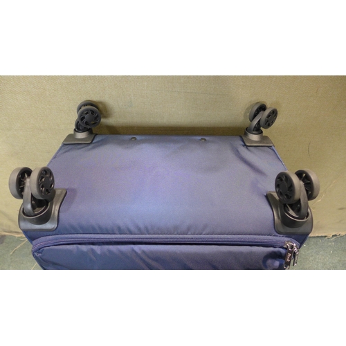 6019 - Rock Paris 3 piece navy luggage set (large/medium/carry-on) Original RRP £116.66 + VAT (351-190) *Th... 