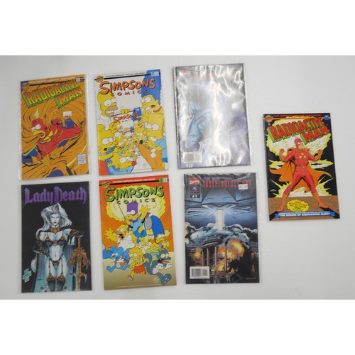 2010 - A collection of comics, Marvel Independence Day, Bongo Simpsons, Topps Xena and Top Cow, (33)