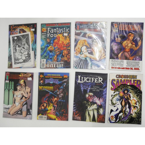 2068 - A collection of twenty-five comics, Image DV8, Lucifer, Meridian, Fantastic Four, Doctor Strange, Ma... 