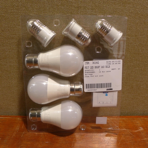 6048 - Feit LED smart Wi-Fi A60 bulbs and a Duracell lantern (351-175,203) *This lot is subject to VAT