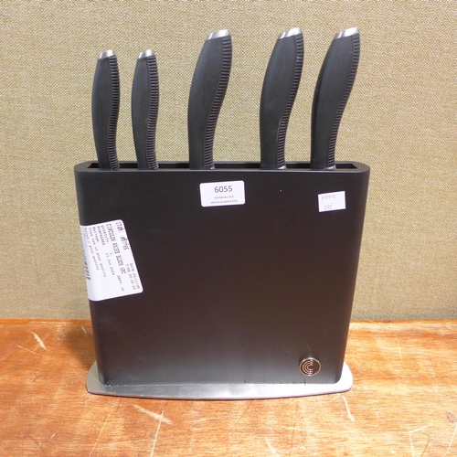 6055 - Circulon 6pc knife block (351-293) *This lot is subject to VAT