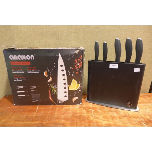 6056 - Circulon 6pc knife block (351-35) *This lot is subject to VAT