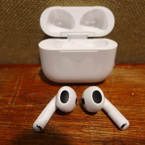 6094 - Apple AirPods with lightning charging case (3rd generation) model no: mpny3zm/a, Original RRP £119.9... 