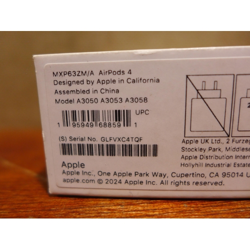 6096 - Apple AirPods with charging case (4th generation) (USB-C) model no: mxp63zm/a, Original RRP £99.99 +... 