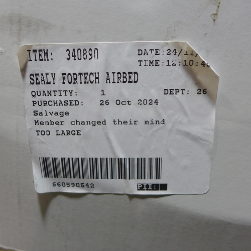 6165 - Sealy Fortech airbed with built in pump (351-11) *This lot is subject to VAT