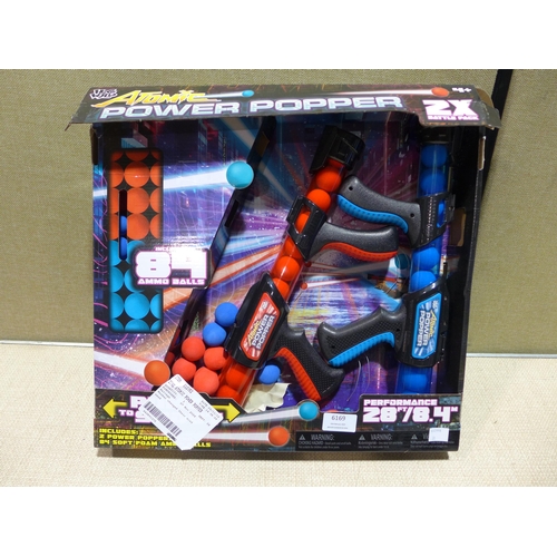 6169 - Zing atomic power poppers, Hotwheels Action colossal track and a Disney spider man blanket (351-31,4... 