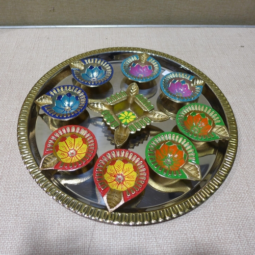 6174 - Diwali Diya 10 Piece Set (351-47) *This lot is subject to VAT