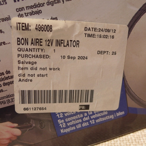 6178 - Bonaire 12v tyre inflator with box *This lot is subject to VAT