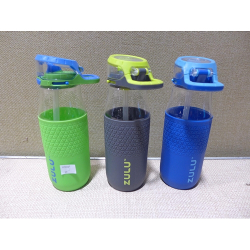 6180 - Three Zulu water bottles and Three microwaveable bowls with lids *This lot is subject to VAT