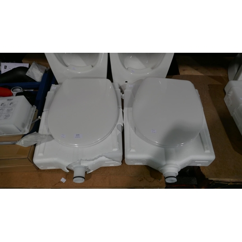 6295 - Two Grohe wall hung toilets (damaged) Original RRP £249.99 + VAT (351-178,179) *This lot is subject ... 