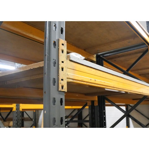 8003 - A Dexion heavy-duty pallet rack measuring 3m (H) x 1.8m (W) x 0.9m (D)) with four reinforced 1