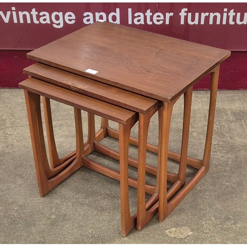 60 - A teak nest of tables